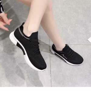 Giày Thể Thao Nữ Cổ Chun Lưới Thoáng Phiên Bản Đế Mềm, Bền Đẹp - Ha Anh