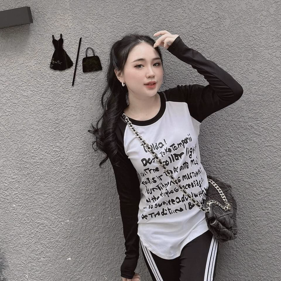 Set Bộ Đồ Nữ Thun Tăm Lạnh Áo Tay Dài Phối Màu Sa891 - Sam Store - Ảnh 6