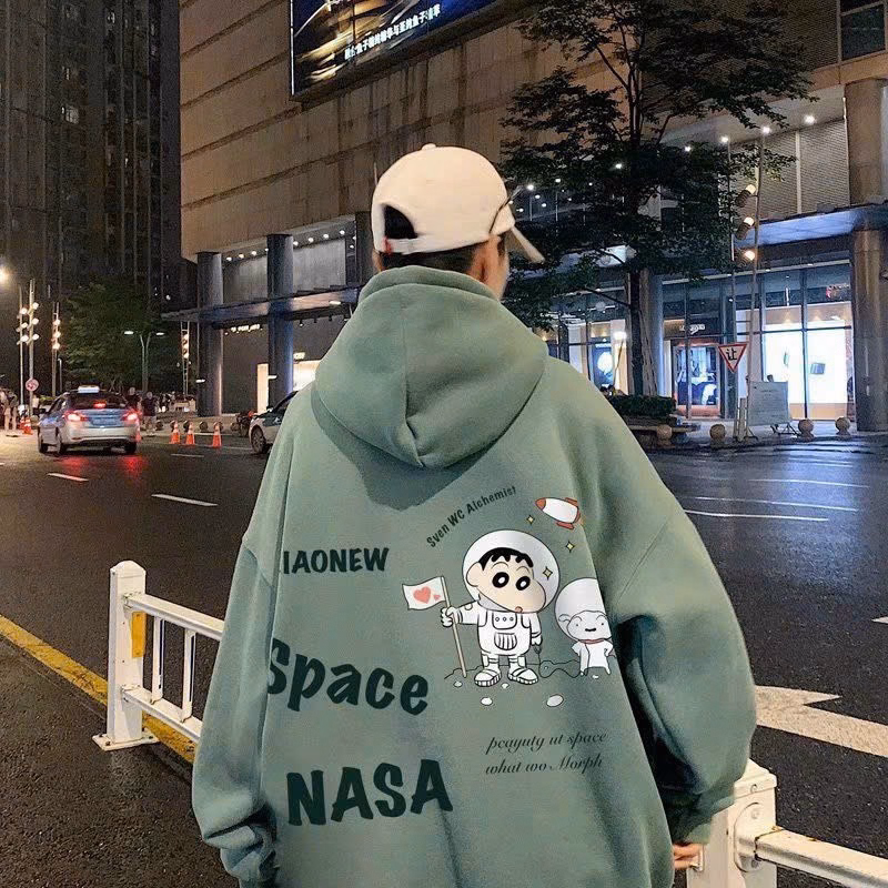 Áo Khoác Hoodie Nam Nữ Với Tôn Dáng Form Rộng Áo Có In Chữ Space Nasa Siêu Sắc Nét Chất Liệu Vải Áo Dày Dặn Mặc Ấm Khi Mùa Se Lạnh Áo Đẹp Hàng Hot Trend-Htm Fashion - Ảnh 8