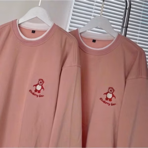 Áo Khoác Hoodie Sweater Chất Liệu Vải Nỉ Dày Dặn Nữ Form Rộng In Hình Gấu Bông Hồng Bụng Bự Bao Cute Dễ Thương Áo Đẹp Hàng Hot Trend-Htm Fashion