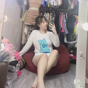 Set Bộ Thun Cotton Gấu Che Mắt - Lê Phương Boutique