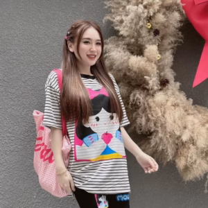 Set Bộ Đồ Nữ Áo Sọc Cô Gái Cute Phối Quần Ngố Sa700- Sam Store