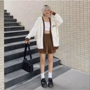 Áo Khoác Nỉ Cardigan Nam Nữ Với Chất Dáng Form Rộng Chất Liệu Nỉ Mềm Mịn Và Dày Dặn Áo Có In Chữ G8Ds Siêu Sắc Nét Áo Đẹp Hàng Hot Trend-Htm Fashion