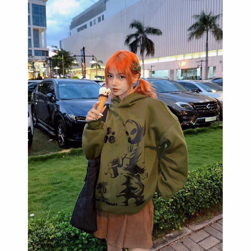 Áo Hoodie Nam Nữ Vải Nỉ In Chữ Iinsann Màu Xanh Siêu Chất Tp34 - Golden Dream - Ảnh 4