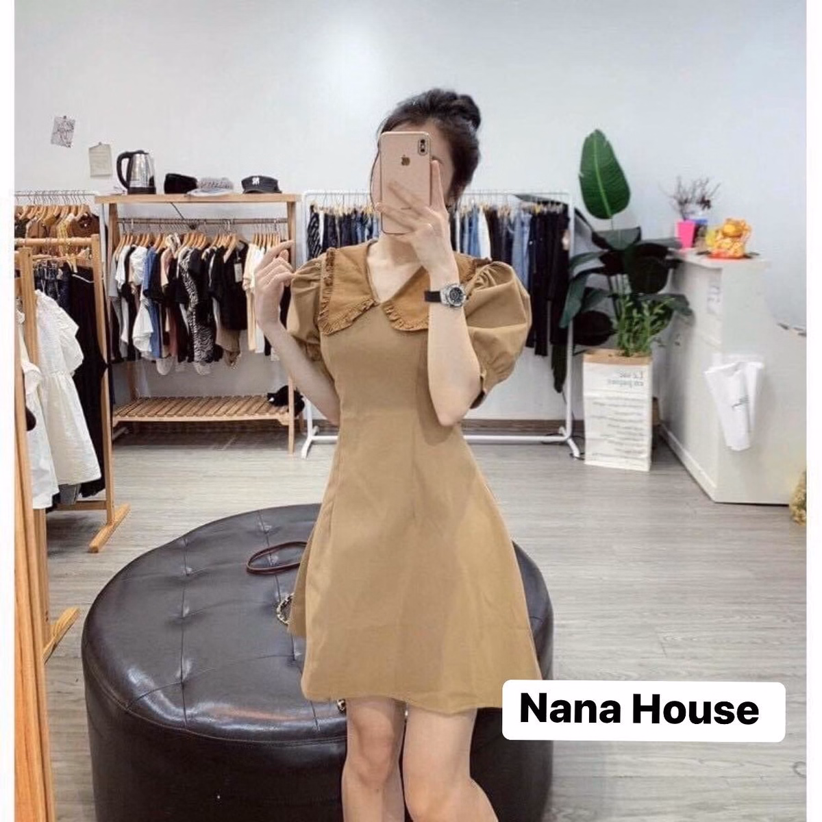 Đầm Váy Nữ Kate Tay Phồng Cổ Sen Bt581 - Nana House - Ảnh 4