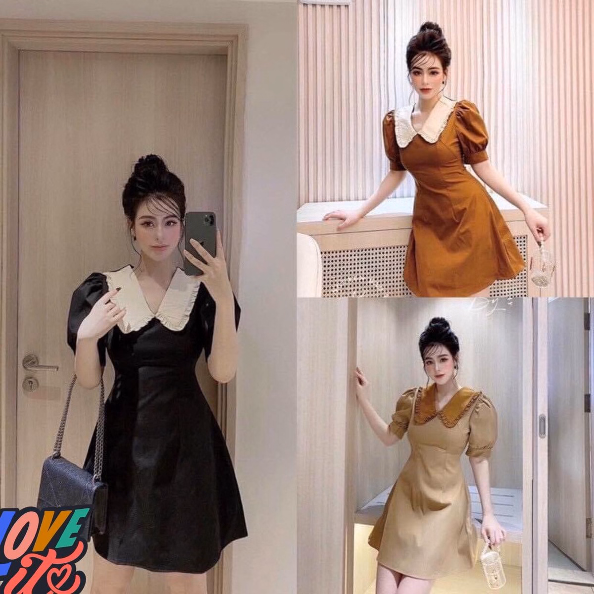 Đầm Váy Nữ Kate Tay Phồng Cổ Sen Bt581 - Nana House - Ảnh 2