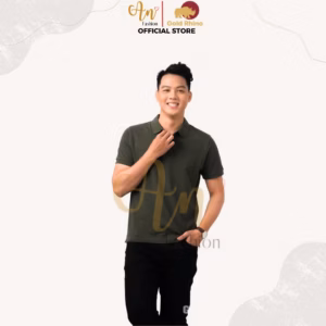 Polo Nam Màu Thông Xanh 100% Cotton Cao Cấp Kháng Khuẩn Thoáng Mát - Gold Rhino