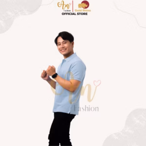 Polo Nam Màu Khói 100% Cotton Cao Cấp Kháng Khuẩn Thoáng Mát - Gold Rhino