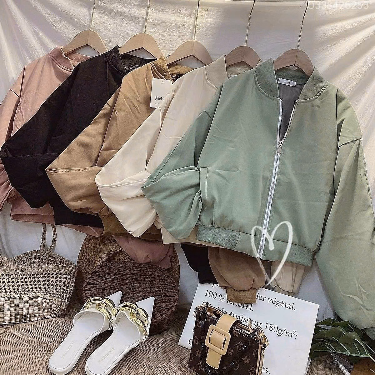 Áo Khoác Dù Nữ Với Chất Dáng Form Rộng Bao Đẹp Chất Liệu Vải Mát Mẻ Và Dày Dặn Áo Đẹp Hàng Hot Trend-Htm Fashion - Ảnh 8