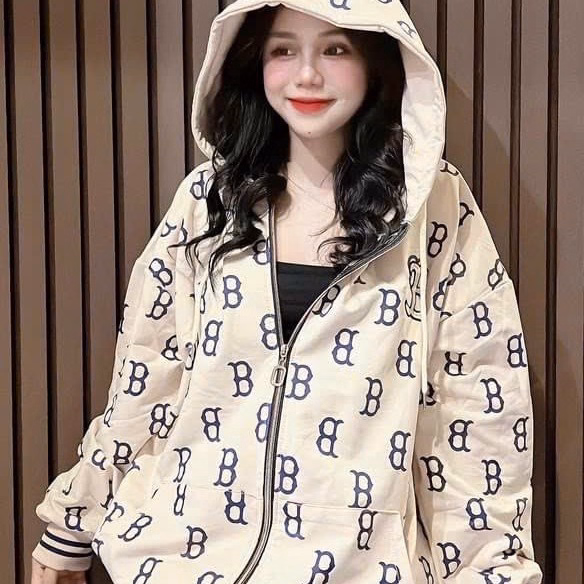 Áo Khoác Nỉ Nam Nữ Có Dây Kéo Siêu Vip Áo Phối In Nhiều Chữ B Rất Nổi Bật Và Đẹp Chất Liệu Vải Nỉ Dày Dặn Áo Đẹp Hàng Hot Trend-Htm Fashion - Ảnh 3