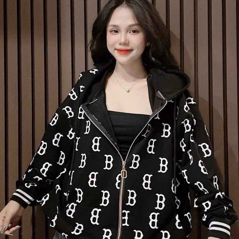 Áo Khoác Nỉ Nam Nữ Có Dây Kéo Siêu Vip Áo Phối In Nhiều Chữ B Rất Nổi Bật Và Đẹp Chất Liệu Vải Nỉ Dày Dặn Áo Đẹp Hàng Hot Trend-Htm Fashion - Ảnh 4