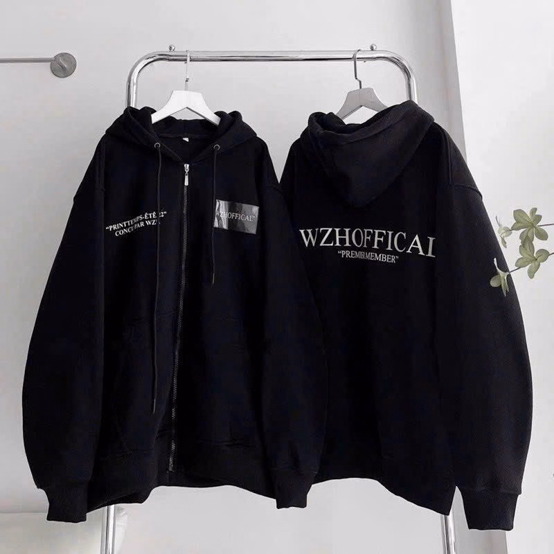 Áo Khoác Nỉ Hoodie Nam Nữ Với Dáng Form Rộng Chất Liệu Vải Nỉ Dày Dặn Áo Có In Chữ Wzhoffical Siêu Sắc Nét Có Nón Dễ Thương Áo Đẹp Hàng Hot Trend-Htm Fashion - Ảnh 7