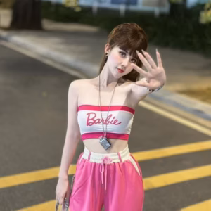 Set Bộ Đồ Nữ Áo Ống Barbie Mix Quần Rút Dây Ống Suông Sa782 - Sam Store