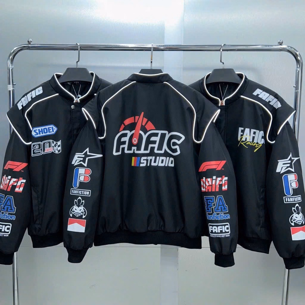 Áo Khoác Dù Nam Áo Được In Chữ Fafic Speedometer Bao Sắc Nét Áo Khoác Biker Racing Áo Form Rộng Áo Đẹp Hàng Hot Trend-Htm Fashion - Ảnh 11