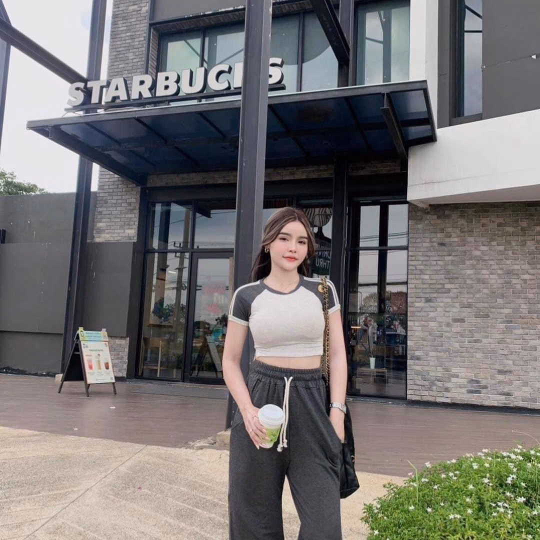 Set Bộ Đồ Nữ Áo Coptop Mix Quần Ống Rộng Bt802 - Nana House - Ảnh 5