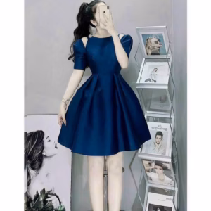 Đầm Váy Nữ Tay Phồng Xẻ Vai Form Xòe Bt774 - Nana House