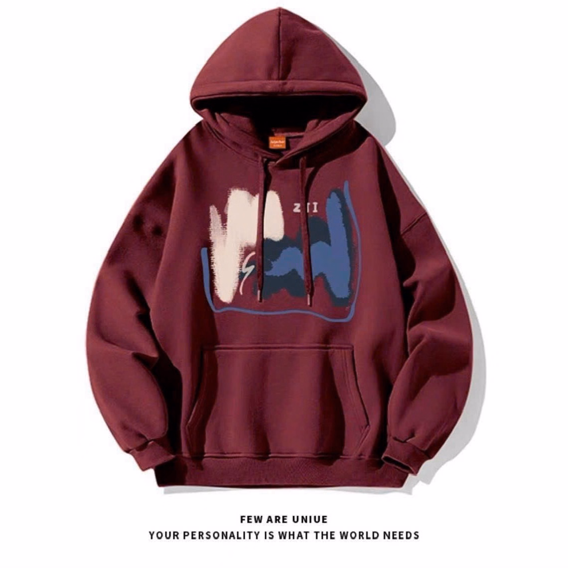 Áo Hoodie Nỉ Ngoại Nam Nữ Phối Theo Phong Cách Form Rộng Áo In Zt Với Chất Liệu Vải Dày Dặn Nón Trùm Đầu Cute Kèm Dây Kéo Áo Đẹp Hàng Hot Trend-Htm Fashion - Ảnh 4