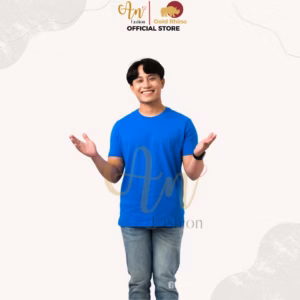 Áo Thun Nam Cổ Tròn Màu Xanh Yamaha 100% Cotton Cao Cấp - Gold Rhino