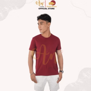 Áo Thun Nam Cổ Tròn Màu Đô Jp 100% Cotton Cao Cấp - Gold Rhino