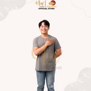 Áo Thun Nam Cổ Tròn Màu Olive 100% Cotton Cao Cấp - Gold Rhino