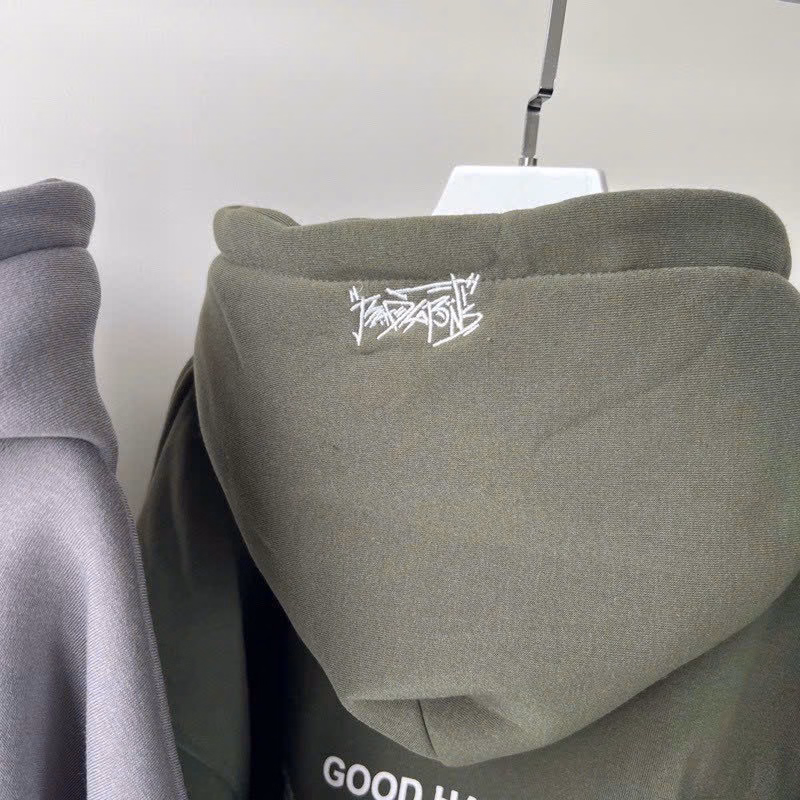 Áo Hoodie Nỉ Nam Nữ Phối Dáng Zíp Form Rộng Bao Đẹp Áo In Chữ Good Habits Bao Đẹp Chất Liệu Vải Nỉ Dày Dặn Có Nón Cute Áo Đẹp Hàng Hot Trend-Htm Fashion - Ảnh 16