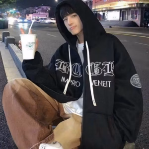 Áo Khoác Hoodie Zip Unisex Chất Nỉ Dày Dặn Phối Chữ Cá Tính Sht94 - Minh Hà House