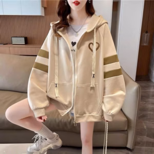 Áo Khoác Hoodie Nỉ Ngoại Nam Nữ Phối Theo Dáng Form Rộng Áo Thì In Hình Trái Tim Siêu Đáng Yêu Vải Nỉ Dày Dặn Kèm Túi Bên Cute Áo Đẹp Hàng Hot Trend-Htm Fashion
