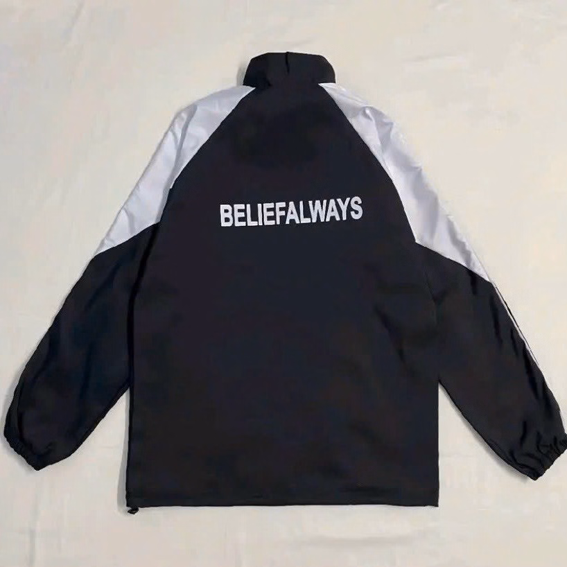 Áo Khoác Dù Nam Nữ 2 Lớp Unisex Belief Phối Tay Khác Màu Form Rộng Tp67 - Golden Dream - Ảnh 4