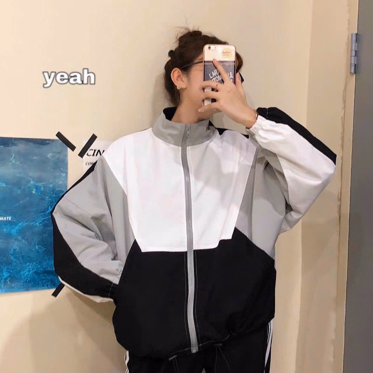 Áo Khoác Dù Cặp Đôi Nam Nữ Unisex Trơn Phối 3 Màu Vải Dù 2 Lớp Đẹp Tp22 - Golden Dream