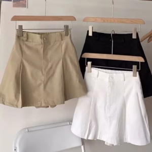 Quần Kaki Giả Váy Nữ Có Cạp Chun Sau Lưng Tôn Dáng