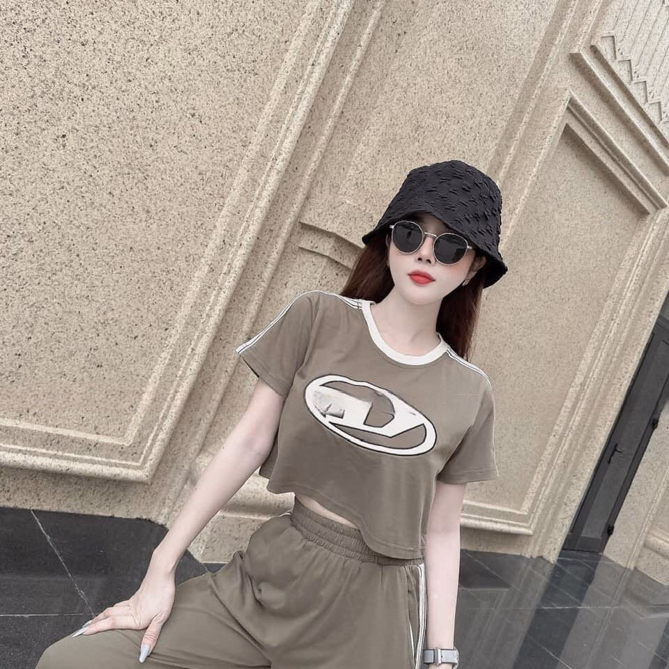 Set Bộ Đồ Nữ Áo Crotop Mix Quần Ống Suông Sa823 - Sam Store - Ảnh 4