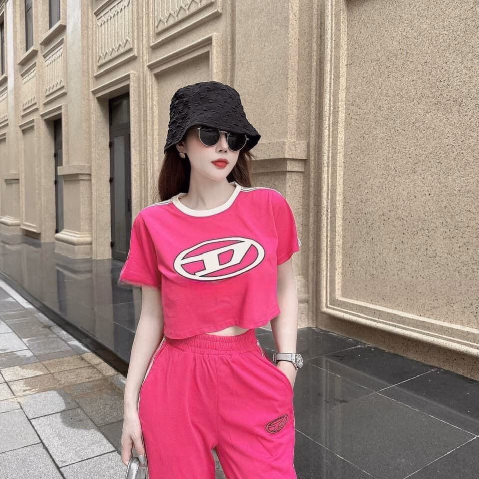 Set Bộ Đồ Nữ Áo Crotop Mix Quần Ống Suông Sa823 - Sam Store - Ảnh 3