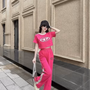 Set Bộ Đồ Nữ Áo Crotop Mix Quần Ống Suông Sa823 - Sam Store