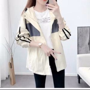 Áo Khoác Nữ Chống Nắng Phối Theo Sọc Tay Có 2 Màu Siêu Xinh Và Rất Tinh Tế Áo Đẹp Hàng Hot Trend-Htm Fashion