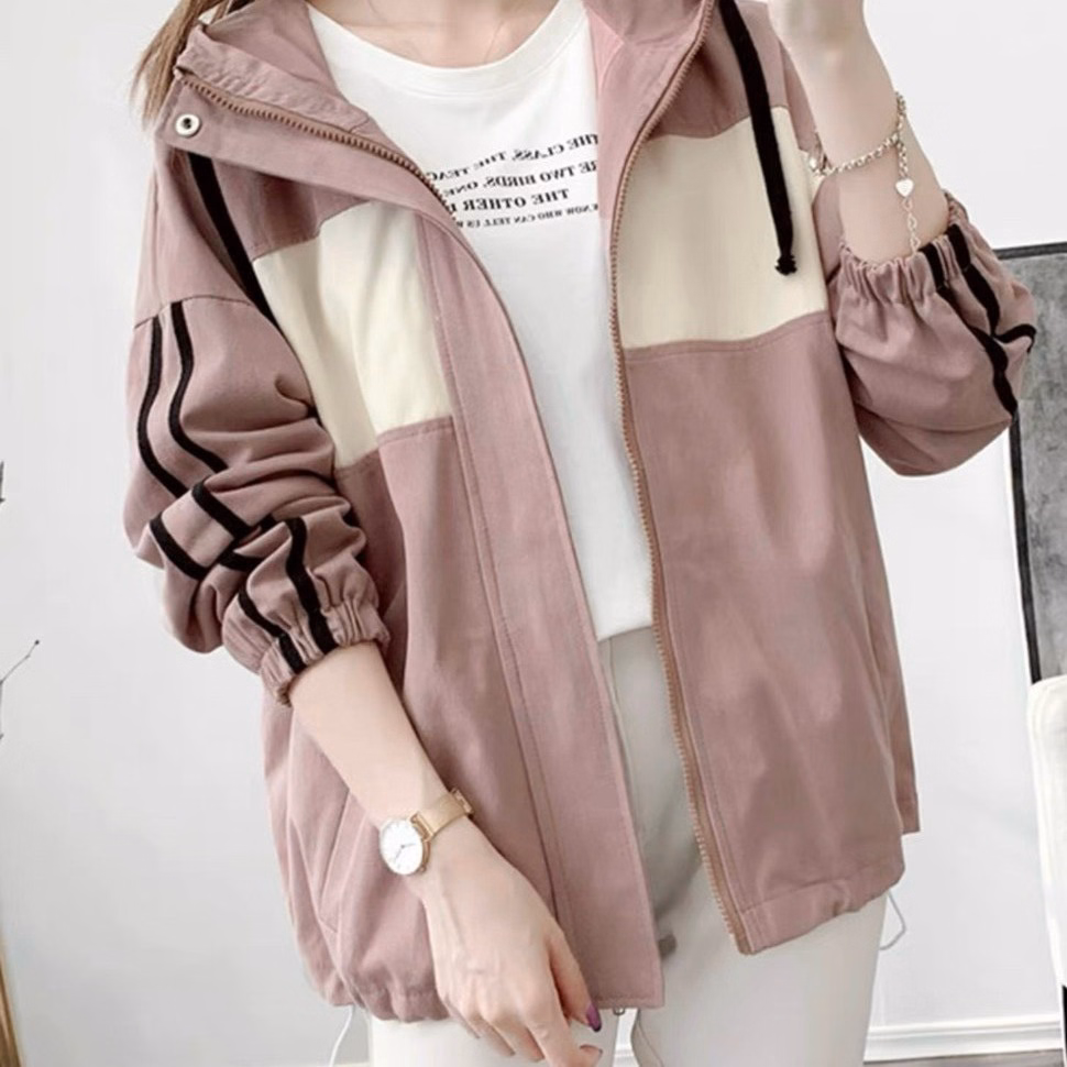 Áo Khoác Nữ Chống Nắng Phối Theo Sọc Tay Có 2 Màu Siêu Xinh Và Rất Tinh Tế Áo Đẹp Hàng Hot Trend-Htm Fashion - Ảnh 7