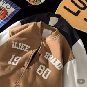 Áo Khoác Nỉ Bomber Nam Nữ Áo Phối Có Cúc Bấm In 1980 Rất Đẹp Form Rộng Quá Ưng Hàng Hot Trend-Htm Fashion