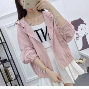 Áo Khoác Kaki Lửng Nữ Có Phối Cúc Bấm Kèm Dây Rút Siêu Tiện Lợi Chất Form Đẹp Kiểu Dáng Hàn Áo Đẹp Hàng Hot Trend-Htm Fashion