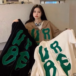 Áo Khoác Nỉ Chữ Lớn Ubre Dây Kéo Zip Nam Nữ Ulzzang Unisex Sa735 - Sam Store