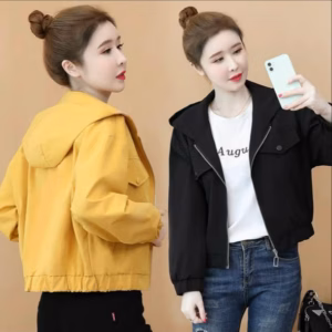 Áo Khoác Kaki Nữ Thời Trang Thu Đông Phối Phong Cách Form Rộng Siêu Đáng Yêu Có Kèm Túi Bên Áo Nha Chất Vải Dày Dặn Áo Đẹp Hàng Hot Trend-Htm Fashion