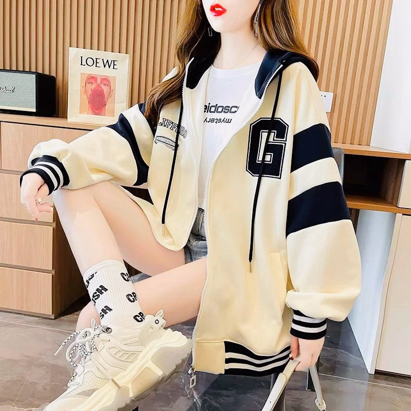 Áo Hoodie Zip Nam Nữ Với Chất Liệu Vải Nỉ Ngoại Dày Dặn Có In Thêu Chữ G Phối Form Rộng Cực Chất Có Sọc Bên 2 Tay Siêu Đẹp Hàng Hot Trend-Htm Fashion