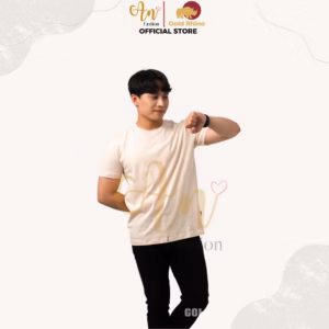 Áo Thun Nam Cổ Tròn Màu Cát 100% Cotton Cao Cấp - Gold Rhino