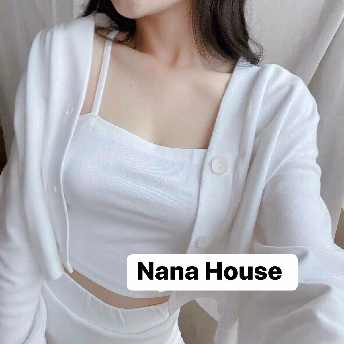 Set Bộ Đồ Nữ Áo 2 Dây Phối Chân Váy Ngắn Kèm Áo Khoác S18- Nana House - Ảnh 6