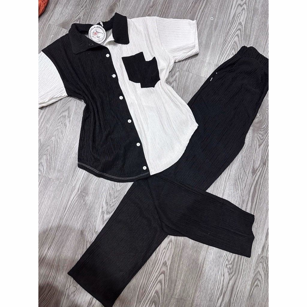 Set Bộ Thun Xốp Dài Phối Màu Thời Trang Siêu Dễ Thương Gk01 - Be Yourself - Ảnh 3