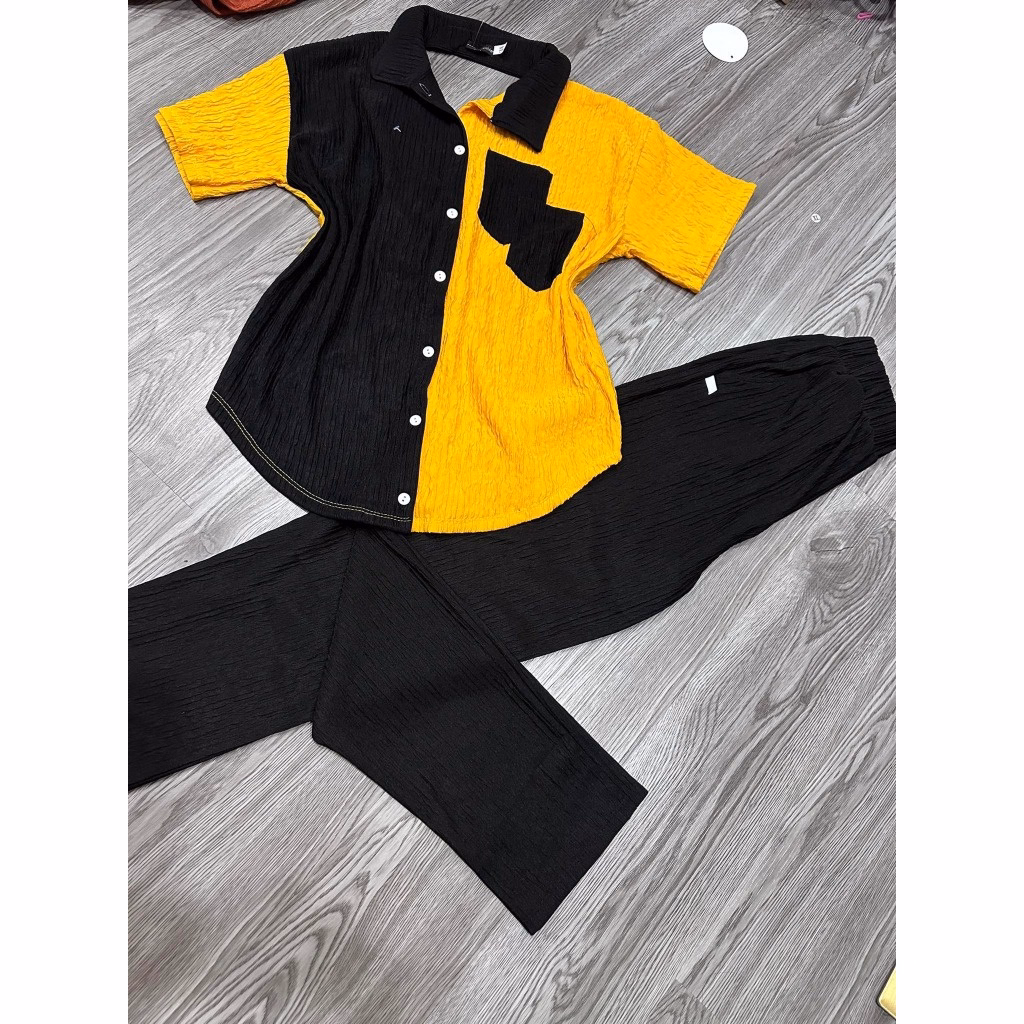 Set Bộ Thun Xốp Dài Phối Màu Thời Trang Siêu Dễ Thương Gk01 - Be Yourself - Ảnh 2