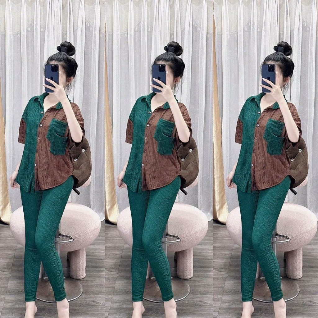 Set Bộ Thun Xốp Dài Phối Màu Thời Trang Siêu Dễ Thương Gk01 - Be Yourself - Ảnh 4