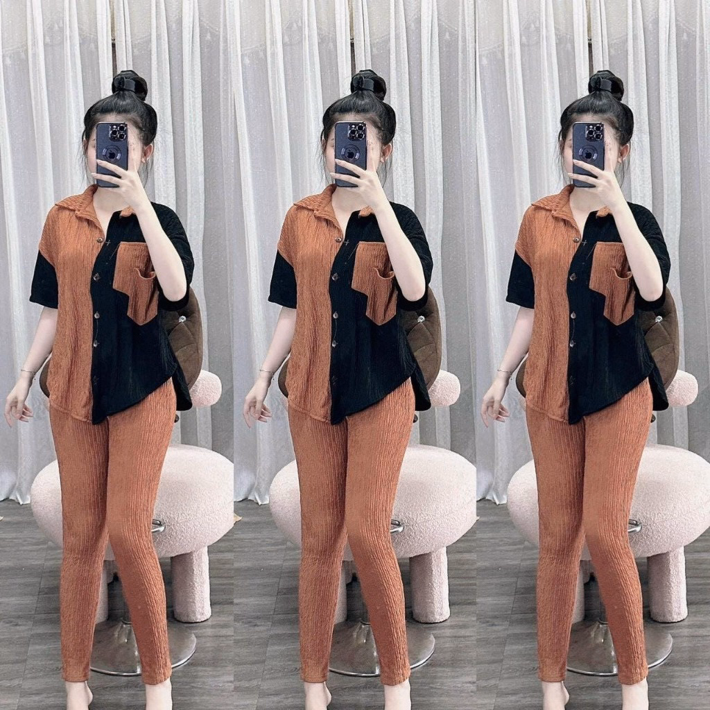 Set Bộ Thun Xốp Dài Phối Màu Thời Trang Siêu Dễ Thương Gk01 - Be Yourself