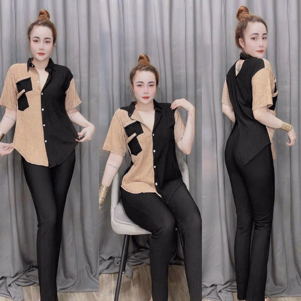 Set Bộ Thun Xốp Dài Phối Màu Thời Trang Siêu Dễ Thương Gk01 - Be Yourself - Ảnh 7