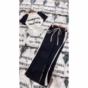 Set Bộ Thun Gân In Chữ Rút Dây 2 Bên Thời Trang Siêu Dễ Thương Gk02 - Be Yourself