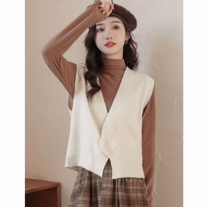 Áo Len Gile 2 Khuy Cúc Lệch Chất Len Lông Thỏ Mềm Mịn Slcxa229 - Chipxinhxk