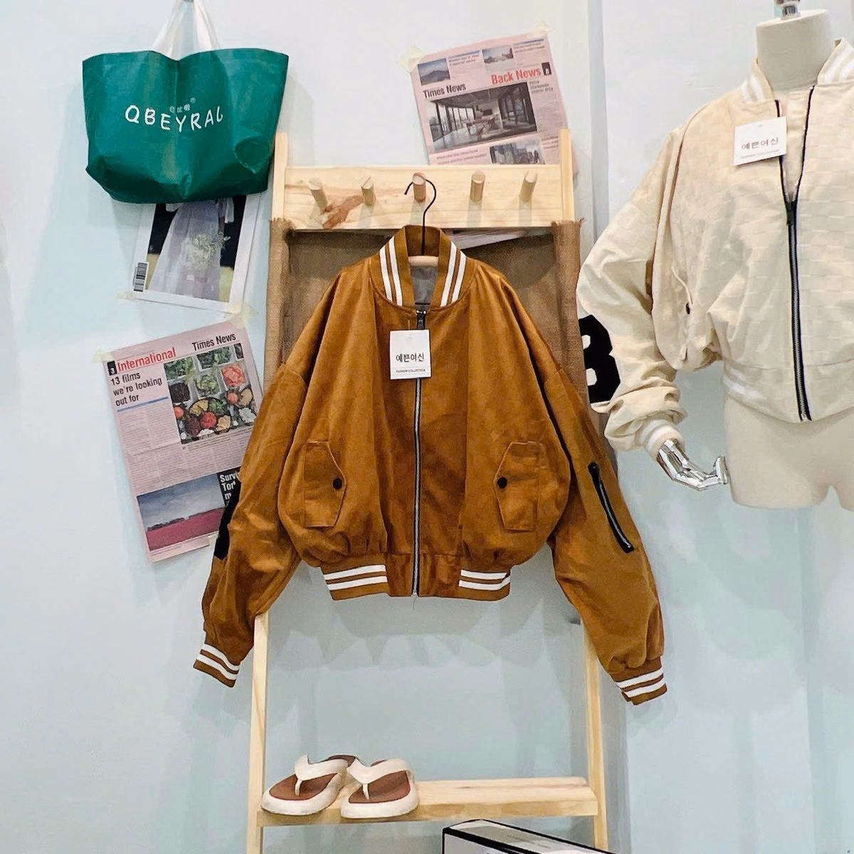 Áo Khoác Lửng Bomber Nữ Kiểu Dáng Lửng Kaki Nhung Tuyết 2 Lớp Chất Vải Dày Dặn Ao Đẹp Hàng Hot Trend-Htm Fashion - Ảnh 5